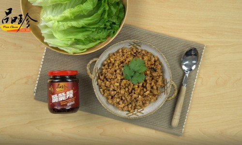 Spicy Minced Pork With Lettuce Wrap